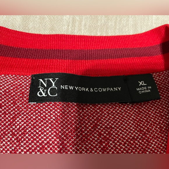 Red NY & Co. wrap dress - Picture 3 of 3